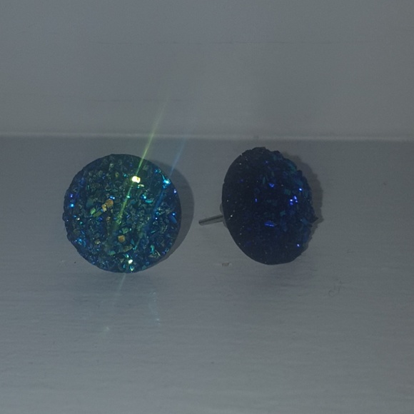 Sapphire Blue Fashion Earrings - Picture 3 of 4